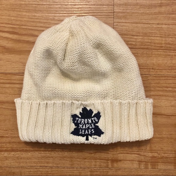 Other - Toronto Maple Leafs Cotton Beanie, Cream, One Size